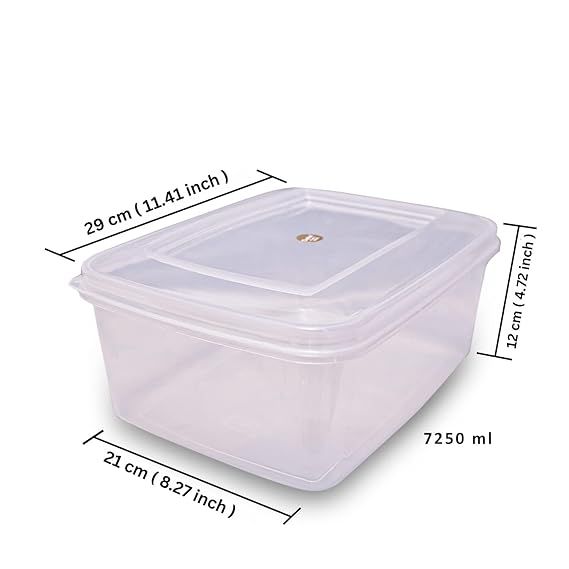 Rectangle Plastic Storage Box Transparent Containers Medium Boxes With ...