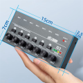 Mini Audio Mixer Karaoke 6 Channel Professional Stereo Sound Mixer Ultra Low Noise 6 Channel Audio Mixer. 
