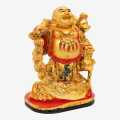 Golden Colour Laughing Buddha Statue. 