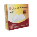 White Color  Led Panel Surface Light 6W. 