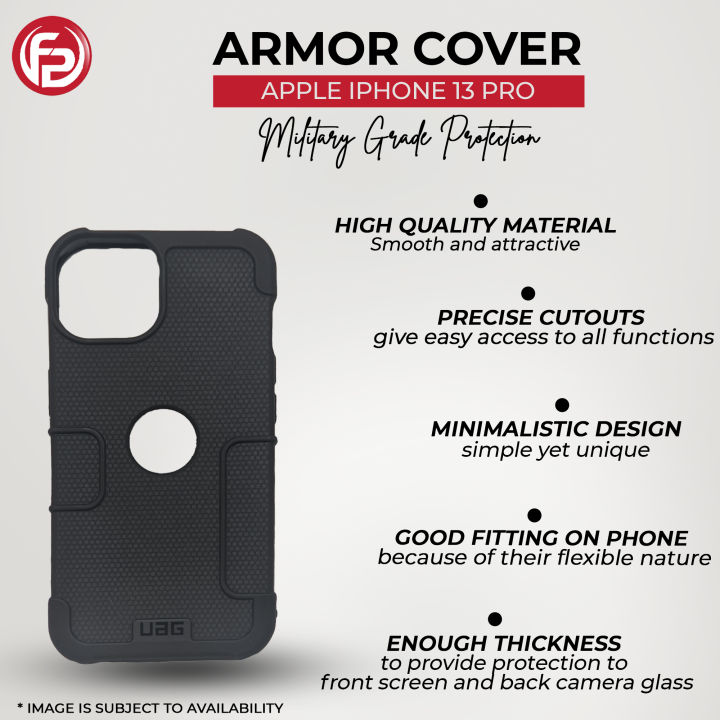 Apple iPhone 13 Pro: UAG Armor Cover Military Grade Shockproof Hybrid Phone Case