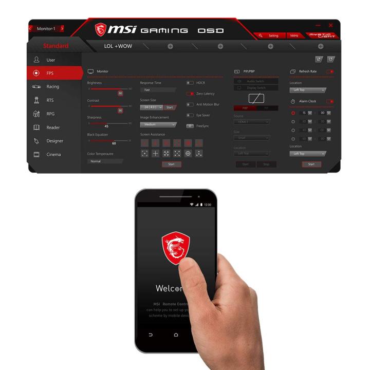 MSI%20Optix%20MAG241C%2023.6%20inch%20Full%20HD%20Curved%20Gaming%20Monitor,%20144hz%20Refresh%20Rate,%201ms%20Response%20time,%20Anti%20Glare%20Panel%20and%20Adjustable%20Stand%20-%20Image%204