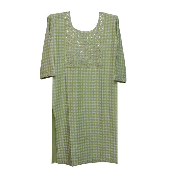 Parrot Green Color Kurti