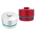 Oil Filter Cover Aluminum Alloy Engine Oil Filter Housing Red. 