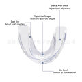 Cross-border transparent mouthguard braces 123 stage orthodontic braces with full English color box. 