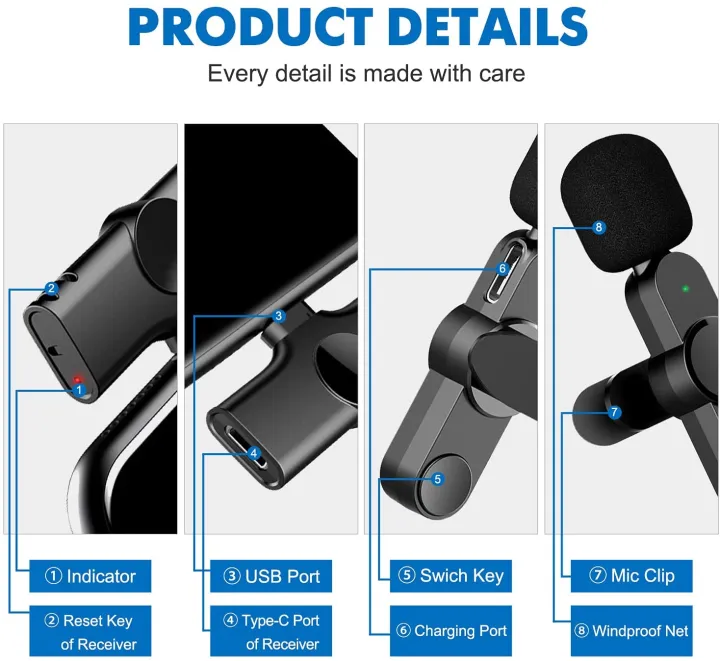 Plug-Play%20UHF%20Wireless%20Lapel%20Lavalier%20Microphone%20System%20for%20Video,Recording,YouTube%20Facebook%20Live%20Stream,Vlog,%20Wireless%20Mic%20for%20USB-C%20Andriod%20Phones,%20Tablet,Computer(No%20Need%20App/Bluetooth)%20-%20Image%205