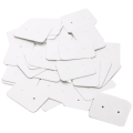 Wurrpopy-150PCS Small Blank Kraft Paper Ear Studs Earring Display Cards Price Label Tag Jewelry Cards Holder, 3.5 X 2.5cm (White). 
