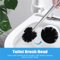 JAERBEE Replacement Stainless Steel WC Bathroom Cleaning Toilet Brush Black. 