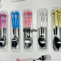 Room cutlery hacco namoromi Ciny Kuro gull Hell Denfei promotion Sanrio Kittll Luxury pac travel portable cutlery set fork spoon student cutlery set kitchen. 
