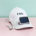 Portable Korea Style Solar Fan Hat Charging Solar Powered Wide Brim Baseball Cap Adjustable Multifunctional Sunhat with Cooling Fan Couple Gift. 