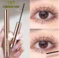 1 Piece 4D Ultra-fine small head brush waterproof mascara extender black 3d eyelashes stretch eyelashes long eyes with mascara By Omga Twist. 
