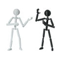 Assembly Multi-Jointed Multi Joint Stickman Toy 3D Printing Model Doll 3D Printed Mannequin Action Figure Novelty Stickman Assembled Robot Kids Adults. 