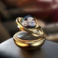 Practical Aromatherapy Function Aluminum Alloy Material Car Perfume Diffuser Automatic Rotation Star Suspension Design Solar Rotating Diffuser Solar Powered Compact Modern Appearance Car Aroma Diffuser Car Interior Decoration. 