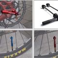 Fold Mountain Road Bike Ultralight Front rear spindle Anti Theft Quick-release Locking Lever Wrench Bike Skewers Hub Quick Release Wheel Accessories Bicycle Skewers. 