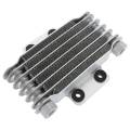 OUMERY Motorcycle Engine Cooling Radiator 85Ml Universal Silver Aluminum for 100Cc-250Cc Motorcycle Dirt Bike Atv. 