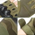 Gym Tactical Fitness Outdoor Protective Shell Antiskid Workout Riding Half Finger Gloves For Men. 