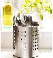 Stainless Steel Cutlery Stand | Dishwasher Safe Stainless Steel Chrome Finish Rust Proof Cutlery Stand. 