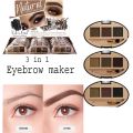 Eyebrow Powder Eyeshadow - grey and brown waterproof. 