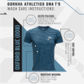 Gorkha Athletics Dry Tech™ DNA Tshirt Oxford Blue (ODB). 