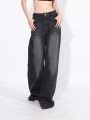 Straight Black Baggy Jeans For Women - Multisize | Fashion | Jeans For Women | Pants For Women | Women'S Wear |. 