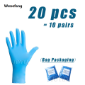 Wenefang Pink Disposable Nitrile Gloves Waterproof Anti-static Durable Black/White Latex Gloves For Kitchen Cook Beauty Salon XS 50/20PCS. 