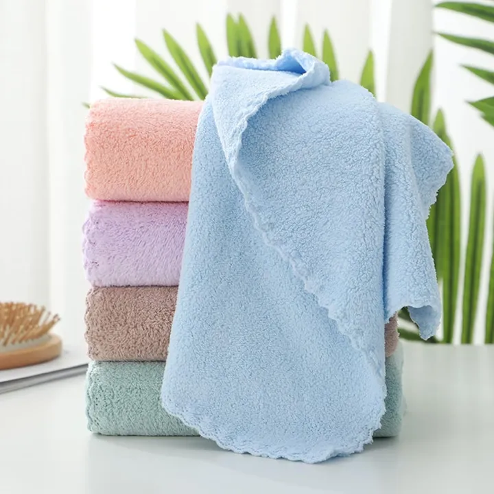 1%20Piece%20Coral%20Velvet%20Soft%20Face%20Hand%20Towels%20(35x75cm)%20Random%20Colour%20-%20Image%202