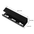Under Desk Cable Management Cable Tray Under Desk With Clamp Power Strip Cord Holder No Drilling Sturdy Spacious Supplies. 