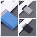 Short Men Wallets Fashion Multi-position  Canvas Money Clip Coin Purse Card Holder Three Fold Purse Shopping. 