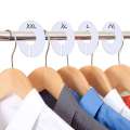 30 Pack White Round Clothing Size Closet Rack Dividers Hangers With 1Marker (Outer 3.5Inch, Inner 1.38Inch In Diameter) CNIM Hot. 