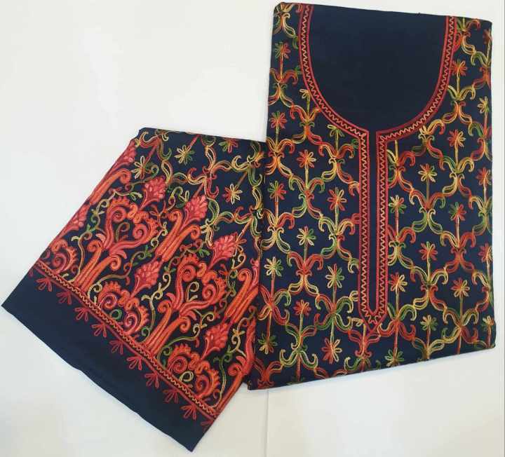 Blue%20Unstitched%20Kashmiri%20Woolen%20Kurta%20Surwal%20Piece%20for%20Women%20-%20Image%203