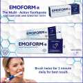 Emoform | The Original Multi-Action Toothpaste | Strengthen Gums, Reduces Sensitivity, Prevent Plaque (Single Pack, 150 g). 