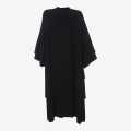 Black Color Stylish Long 3=Layer Abaya Design For Women. 