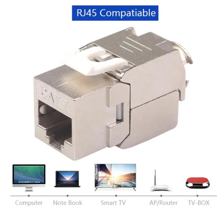 NEW%20%E3%80%907efc9af3%E3%80%91RJ45%20Trapezoid%20Cat6%20Cat7%20Shielded%20FTP%20Module%2010G%20Network%20Keystone%20Jack%20Connector%20Alloy%20Socket%20Module%20-%20Image%203