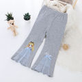 2023 Spring Dress Girls' Flared Pants Spring and Autumn New Children's Outer Wearing Western Style Pants Girl's All-match Trendy Trousers. 