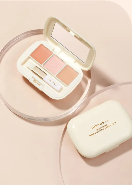 Wenefang%20Fashion%20Judydoll%20Moisturizing%20Three-Color%20Concealer%20Palette%20High%20Coverage%20Waterproof%20And%20Sweatproof%20Long-Lasting%20Natural%20-%20Image%202