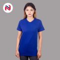 Nyptra Royal Blue Plain Oversize Solid Cotton T-Shirt For Women - Fashion | T-Shirts For Women | Women's Wear |. 