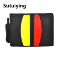 Sutuiying door stopper rubber Football Soccer Referee Card Sets Warning Referee Red and Yellow Cards with Wallet Score Sheets Notebook Judge Accessories. 