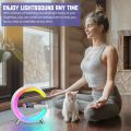 Portable speaker Sound Machine Smart Light Atmosphere Lamp App Control Bluetooth Speaker with Wireless Charger. 