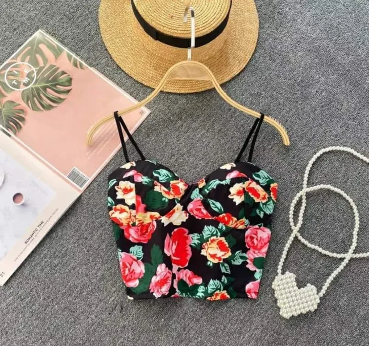 Fashion%20Floral%20Print%20Sexy%20Padded%20Tank%20Top%20/T-Shirt%20For%20Women%20-%20Fashion%20%7C%20T-Shirts%20For%20Women%20%7C%20Women's%20Wear%20%7C%20-%20Image%202