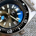 Tandorio 41mm 62MAS Black Gray Dial NH35A Automatic 300M Diving Men's Watch Ceramic Bezel Green Lume Bow Sapphire Glass. 