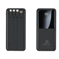 Green Turbo-20 Powerbank 20000mAh | 22.5W PD Fast Charging | Multiple Ports | Digital Display | Six Months Warranty | Dual USB Ports | Triple USB Output | Black & White. 