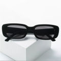 Retro Rectangle Black Sunglasses For Men. 