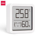 New style Deli Electronic Digital Temperature Humidity Meter Household Indoor Thermometer Wall-mounted Desktop for Home Room Greenhouse. 