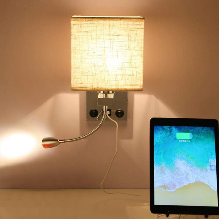OUMERY%20Modern%20LED%20Wall%20Lamp%20Bedside%20Bedroom%20Applique%20Sconce%20with%20Switch%20USB%20Interior%20Headboard%20Home%20Hotel%20Wall%20Lights(Without%20Bulbs)%20-%20Image%203