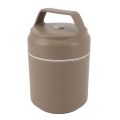 Practical 304 Stainless Steel Round Lunch Container 420ml Insulated Food Storage Portable Lunch Box For Office. 