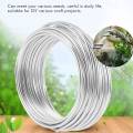 (GGBR) 3mm Aluminium Wire 10M Craft Silver Wire for Jewellery Making Clay Modelling Bonsai and Model. 