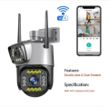 8 MP (4+4) MP Dual Lens 4G IP Night Vision Camera Surveillance 1080P Full HD Automatic Outdoor Smarthome  CCTV Camera V380 Pro Two-Way Audio. 