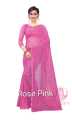 Self Design Bollywood Net Saree For Women. 