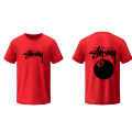 Stussy 8 Ball Cotton Unisex Summer T-shirt. 