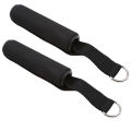 1Pair Gym Handle Extra Wide Foam Grips for Yoga Fitness Crossfit Lifting Pulling Workout Heavy Duty D-ring Pull Rope Accessories. 
